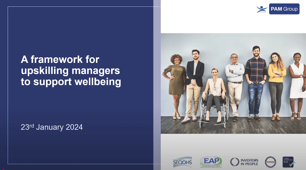 Upskilling managers to support wellbeing