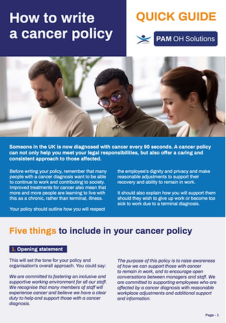 cancer policy guide